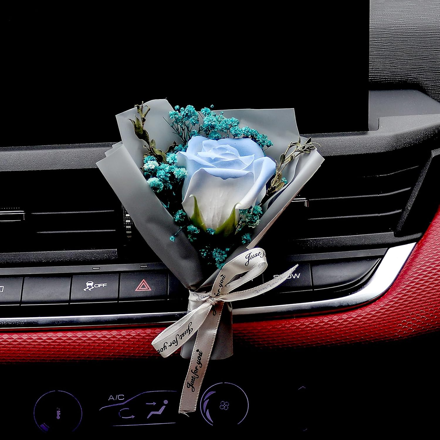 Small Bouquet Car Air Freshener Vent Clips Mini Dried Flower Bouquet Air Conditioning Outlet Perfume Clip Decoration Essential Oil Diffuser Vent Clip Auto Interior Accessories style 6 image 2
