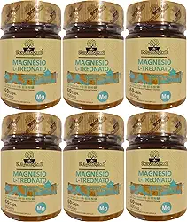Magnésio L-Treonato Folhas & Raízes 60 Cápsulas Kit 6 Unidades