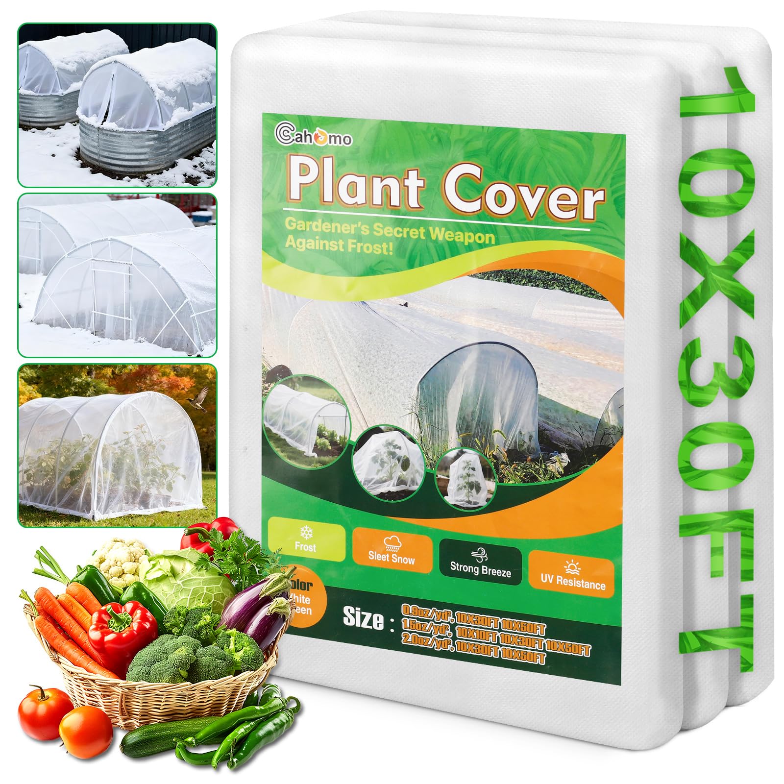 White Plant Covers Freeze Protection, 1.5 oz/yd²