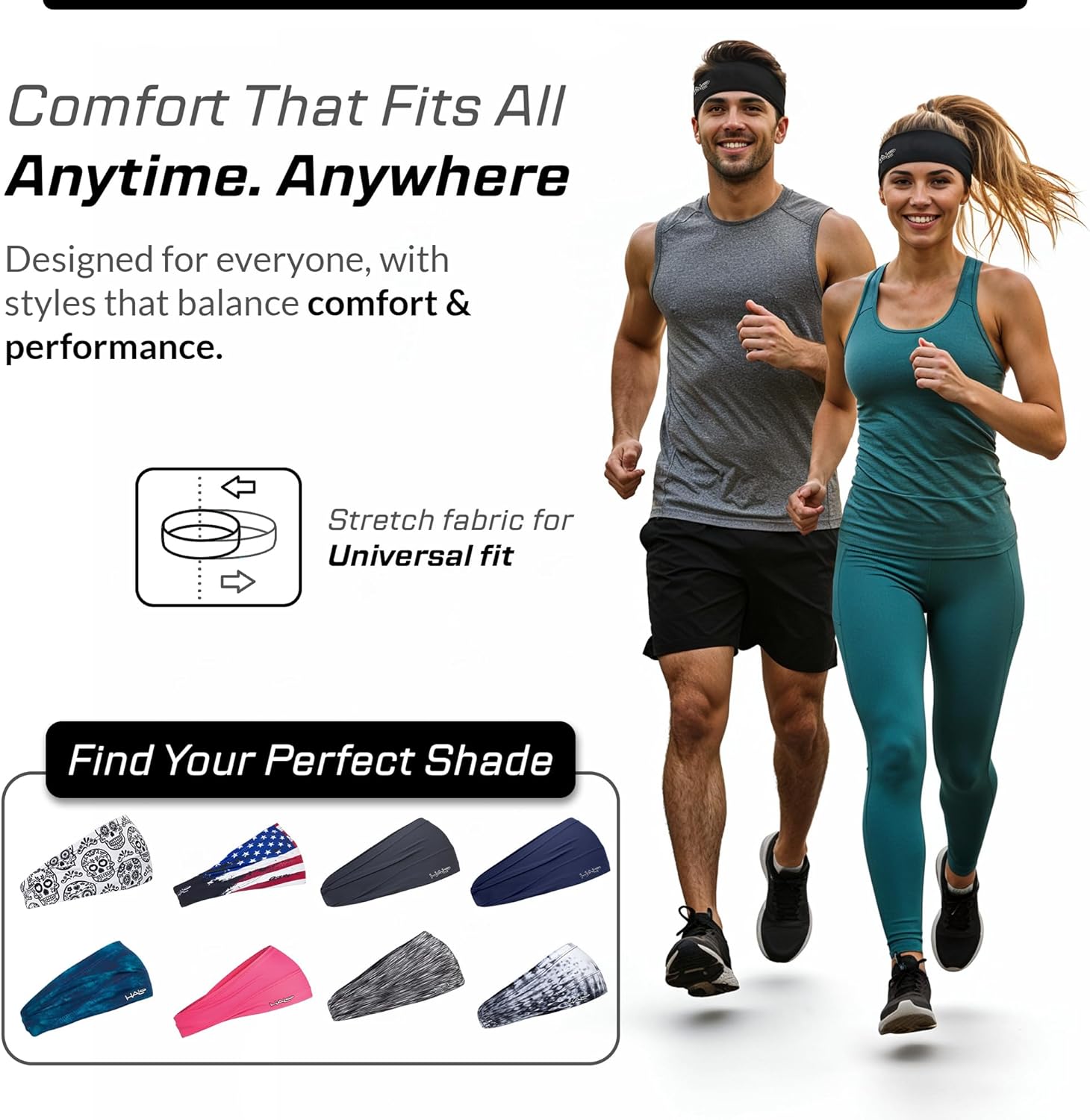 Halo Headband Bandit - 4" Wide Pullover Sweatband for Both Women and Men - Image 7