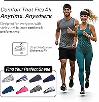 Vista 7 de Halo Headband Bandit - 4" Wide Pullover Sweatband for Both Women and Men