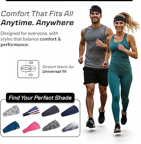 Miniatura 7 de Halo Headband Bandit - 4" Wide Pullover Sweatband for Both Women and Men