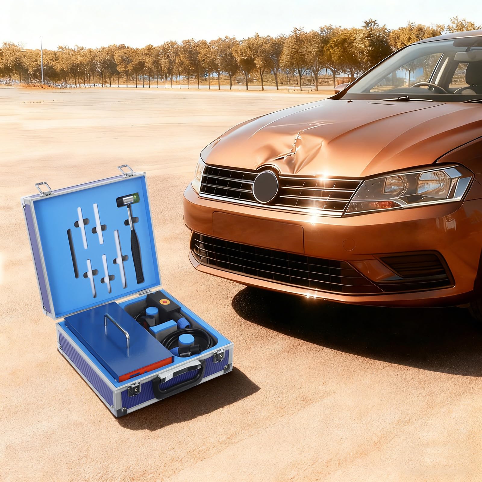 Estrattore per ammaccature a induzione da 800 W, potenza e riscaldamento regolabili, strumento di riparazione per ammaccature dell'auto senza vernice, per carrozzeria, fai da te, riscaldamento