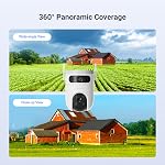 EZVIZ 2K+2K Outdoor Dual Lens 360° Pan Tilt WiFi Camera, Auto Smart Tracking, Human/Vehicle Shape Detection, Color Night Vision, Dual Wi-Fi Antennas, Two Way Talk, Up to 512 GB MicroSD Card (H9c 3MP)