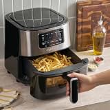 Cuisinart Air Fryer, 6-Quart Basket Large Fryer with 5 Cooking Functions to Roast, Bake, Broil, Air Fry and Keep Warm, 5 Airfryer Presets, Dishwasher-Safe Parts, AIR-200NAS, Stainless Steel & Black — image 2