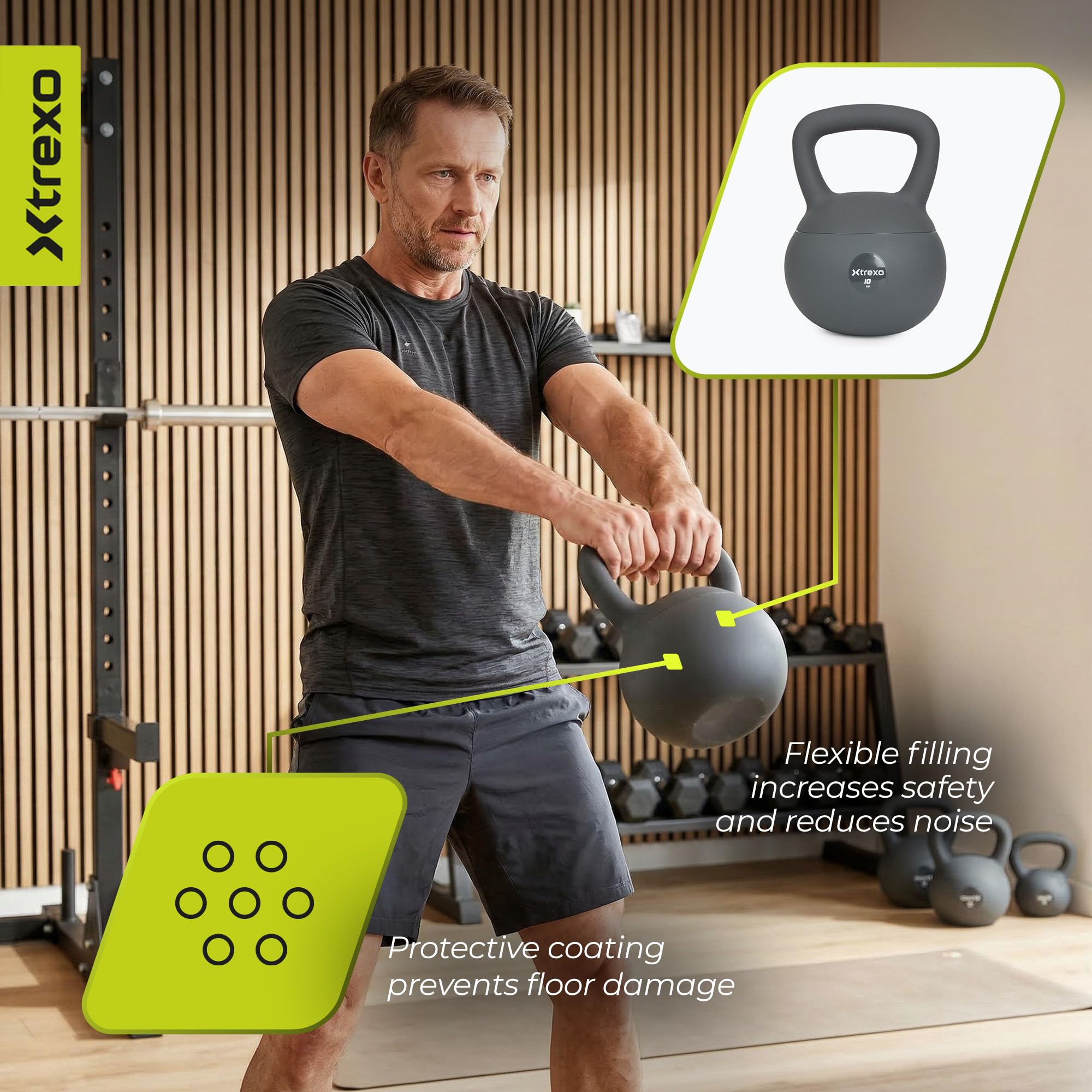 Soft Kettlebell 6–12 kg – Bodenschonend & Geräuscharm – Synthetische Hülle mit Füllmaterial – für Kraft- & Functional Training zuhause