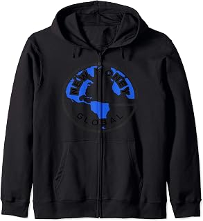 New Money Global Zip Hoodie