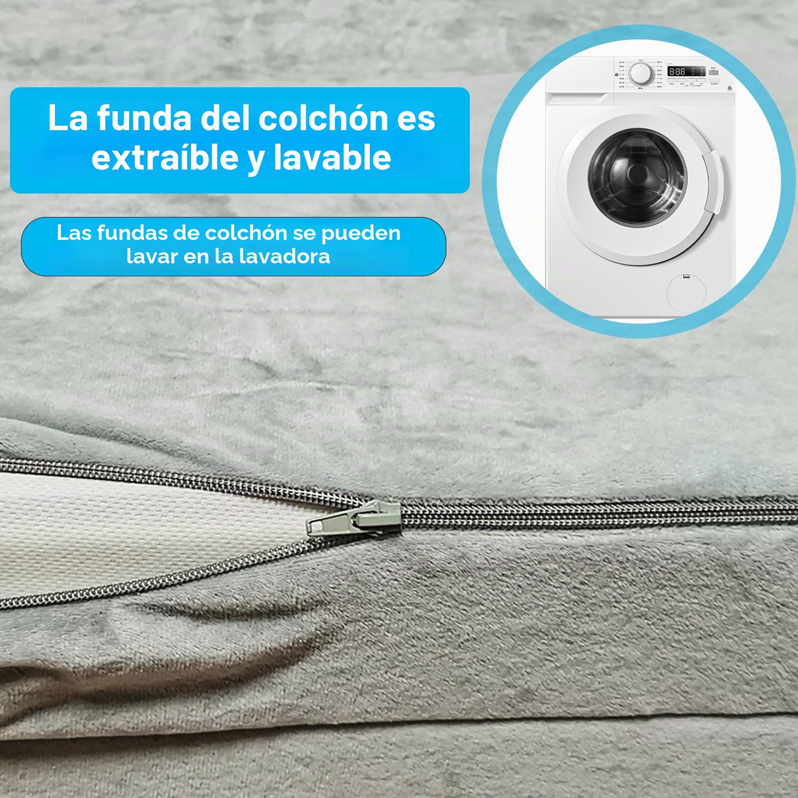 Colchón plegable portátil engrosado compatible con Fiat Ducato, Citroen Jumper, Peugeot Boxer Camper (2002-2023), cama de bebé, cabina, caravana, accesorios 160 x 74 x 8 cm