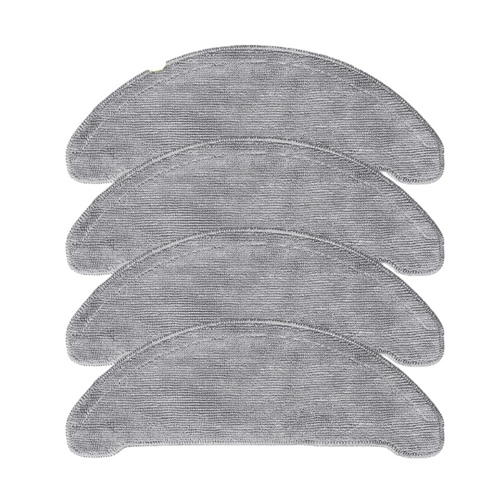 Washable Replaceble Mops Cloths Rag Accessories,Compatible For VIOMI，S9，Compatible For Roidmi，Eve Plus Robot Vacuum Cleaner Mopping Parts,Mop Cloth Replacement(4pcs)