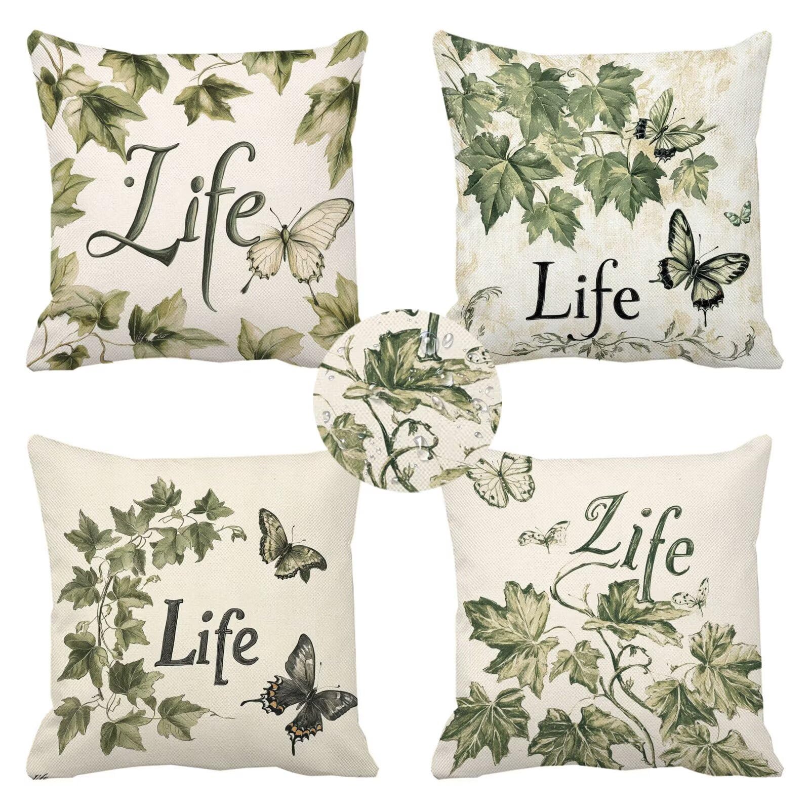 Housse coussin 70x70 extérieure imperméable contre la pluie de terrasse k-625