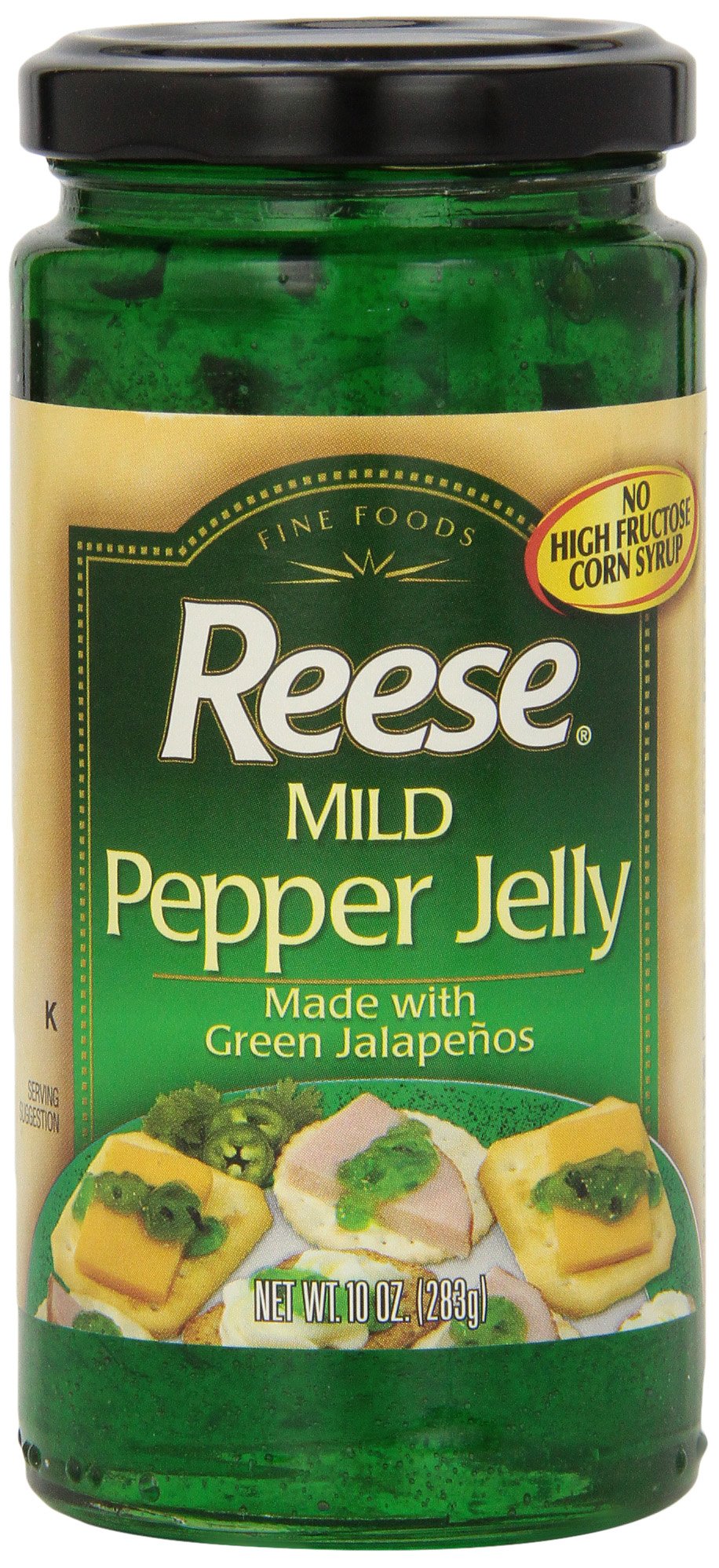 Reese Jelly, Mild Jalapeno, Jar, 10 Ounce (Pack of 12)