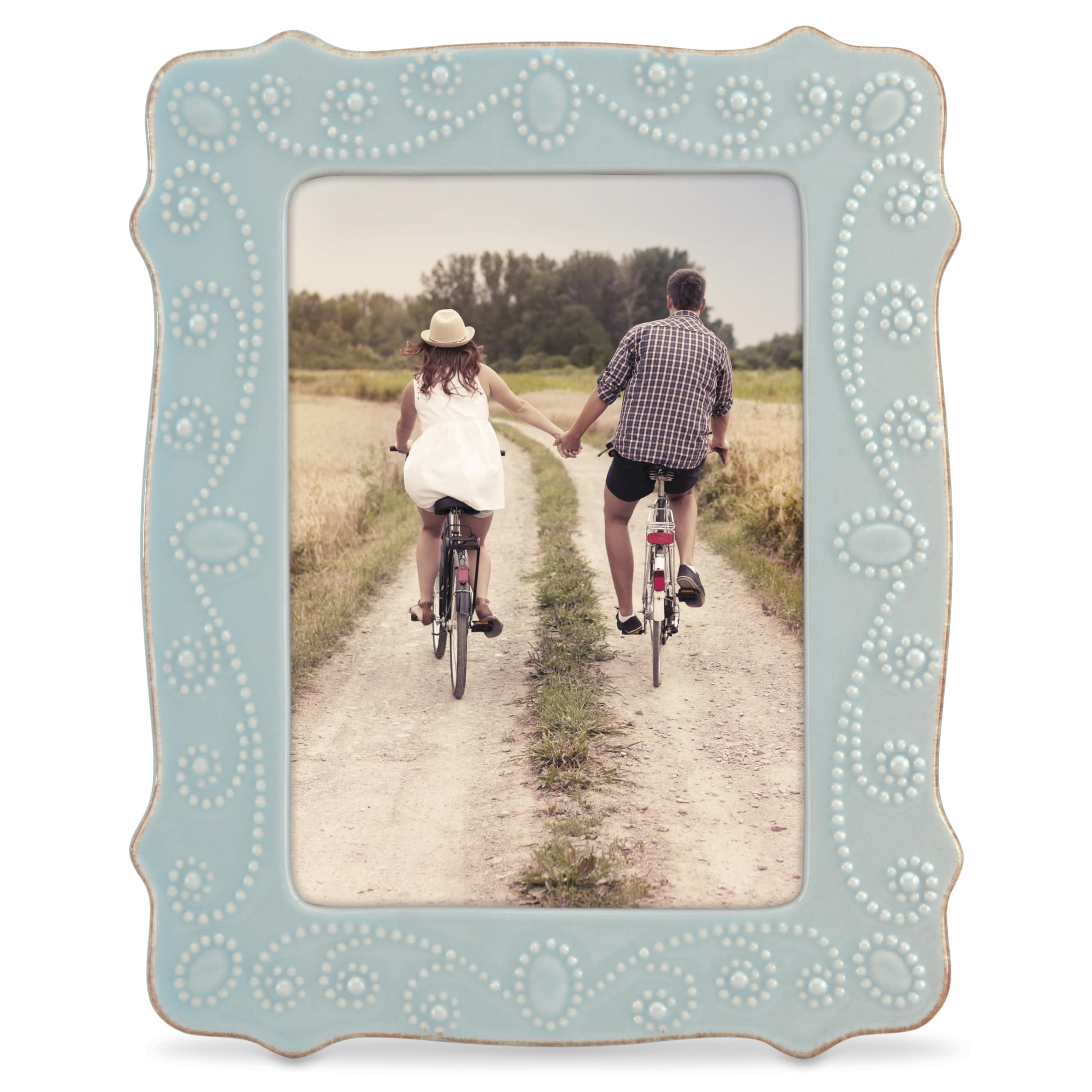 French Perle Ice Blue 5" X 7" Frame - 869601