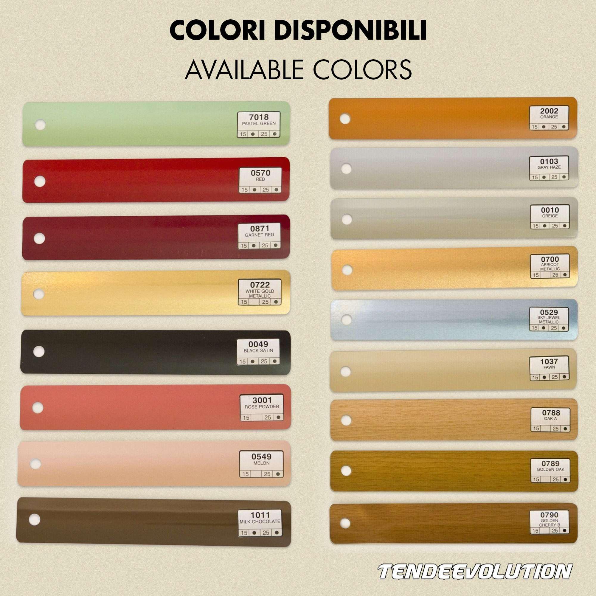 TENDEEVOLUTION Tenda Veneziana Interni su Misura in Alluminio con Lamelle da 25 mm completamente personalizzabile. Tenda Veneziana da Interno per Casa o Ufficio, adatta a Porte e Finestre
