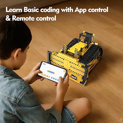 Miniatura 12 de Kit de construcción de robot STEM 5 en 1 para niños, aplicación y control remoto, juego de erector RC para niños bloques 419 piezas, regalo