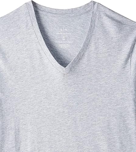 Miniatura 3 de Armani Exchange Camiseta de manga corta para hombre de algodón Pima con cuello en V