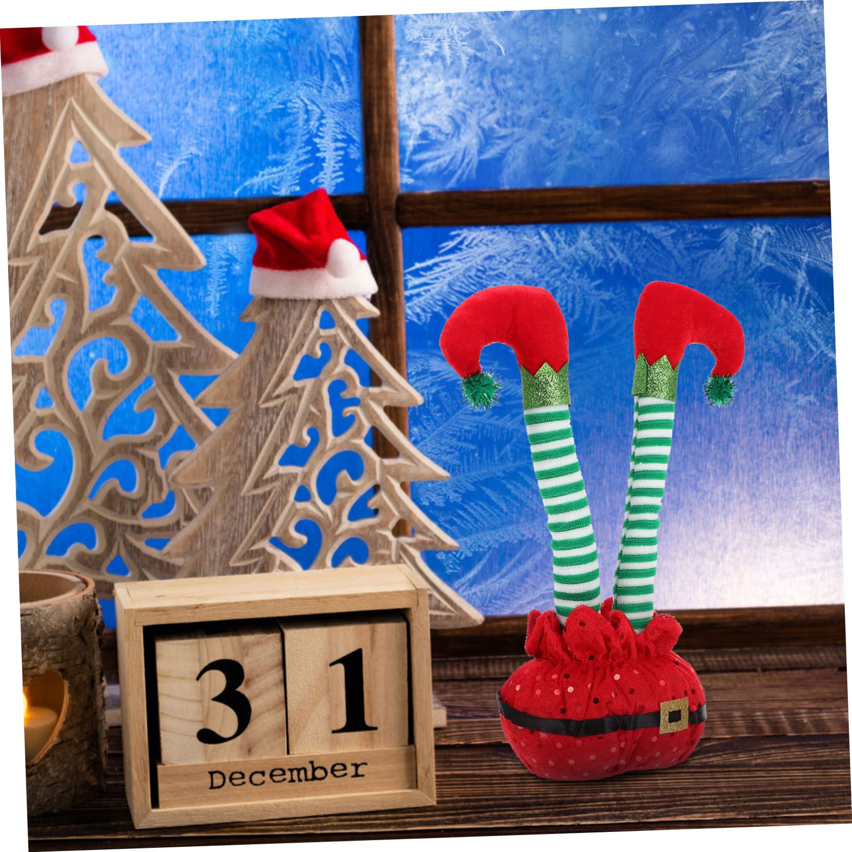 PRETYZOOM 3 Pezzi Di Ghirlanda Natalizia Ad in Cotone Decorazione Da Tavolo Per Feste Di Natale