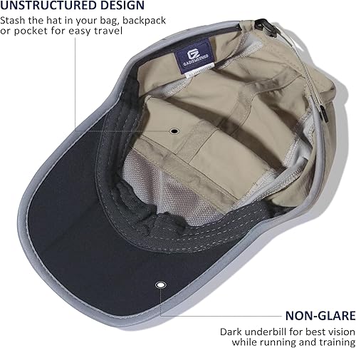 Miniatura 4 de GADIEMKENSD Sombrero reflectante plegable para exteriores, diseño sin estructura, protección solar UPF 50+, sombreros deportivos para mujeres y