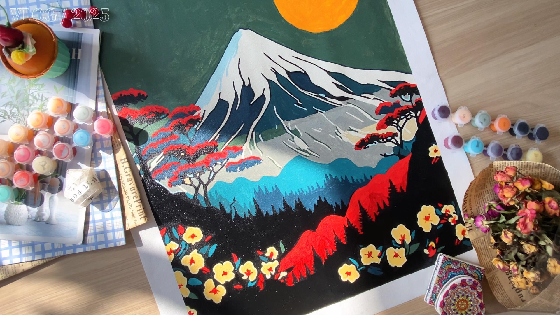 Amazon.com: QUITEDEW Mount Fuji Paint by Numbers for Adults, Paint