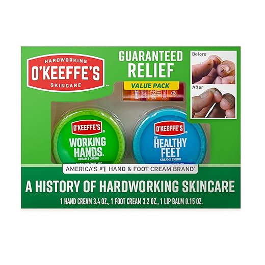 O'Keeffe's Giftbox Including Lip Repair with Cherry and Vitamin E Oil Stick, Working Hands Jar and Healthy Feet Jar, Gift Idea for Moms, Fathers, Caretakers, and More