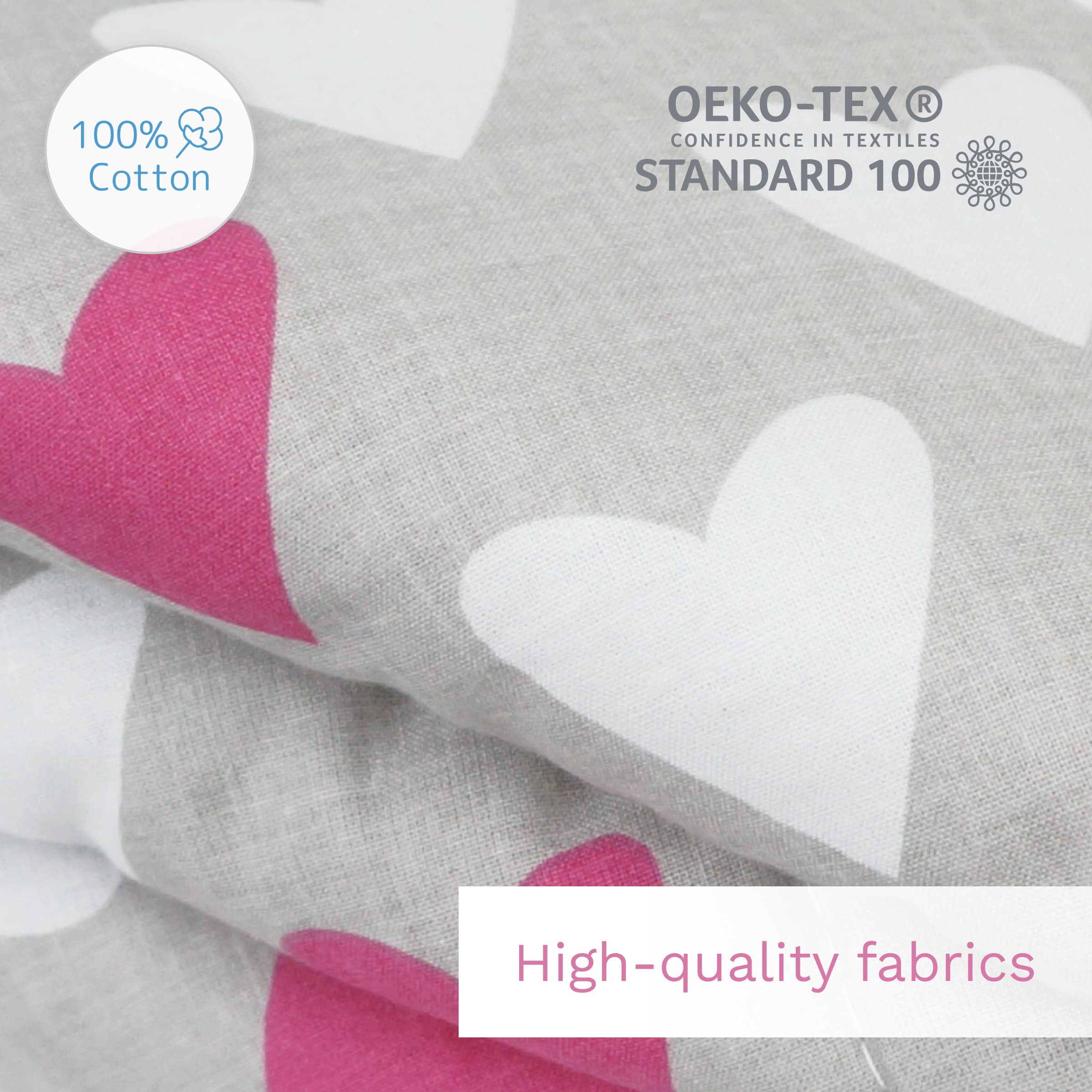 Baby Comfort 4 Piece Toddler Kids Cot Bed Set 120x90 cm Duvet Pillow Duvet Cover Pillowcase 12M+ (It's a Boy) — view 70