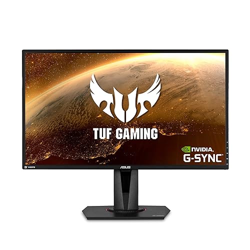 ASUS TUF Gaming 27" 2K HDR Gaming Monitor (VG27BQ) - QHD (2560 x 1440), 165Hz (Supports 144Hz), 0.4ms, Extreme Low Motion Blur, Speaker, G-SYNC Compatible, VESA Mountable, DisplayPort, HDMI,Black - 27" QHD 165Hz