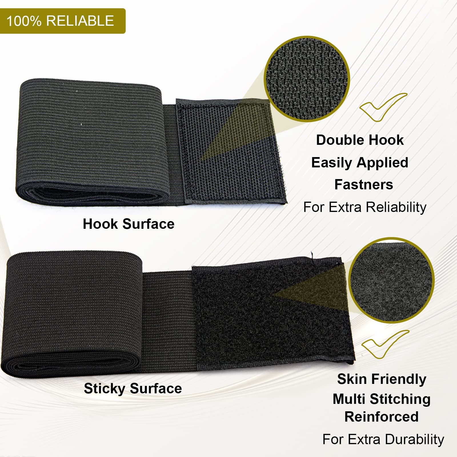 Elitzia Elastic Straps Bands for Beauty Device Bandage Bands Belt for Pads Body Straps Wraps for Slimming Fat Loss Beauty Machine High-Density Nylon Blend Spare Parts — Amazon image 4