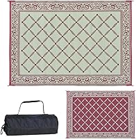 Vista 6 de Estera reversible Reversible Mats 119127, color marrón/beige de 9 x12 pies, Beige