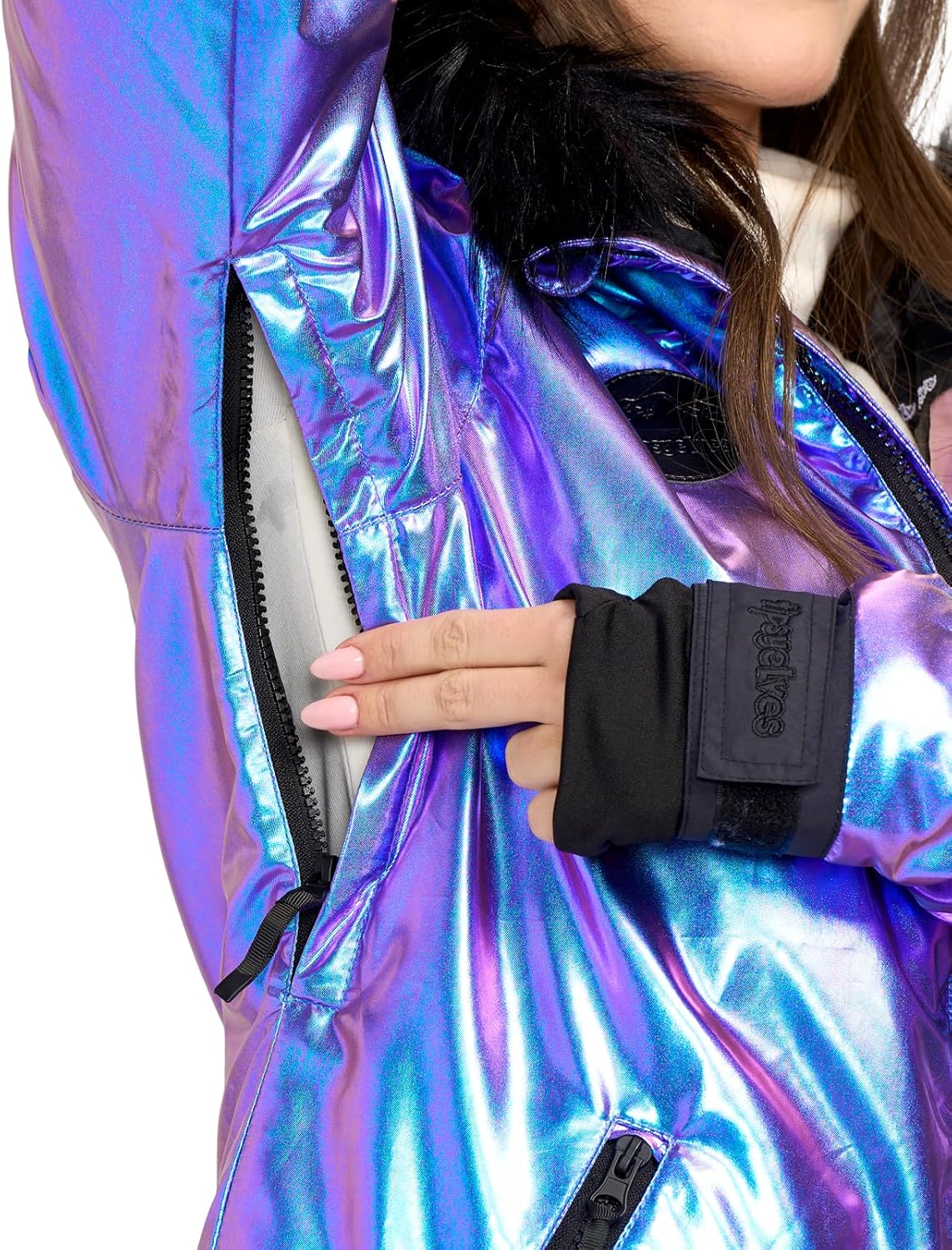 Tipsy Elves Ski Jackets for Women - Bright Colorful Apres Ski Outerwear Hooded Waterproof Snow Jackets for Adults - Image 4