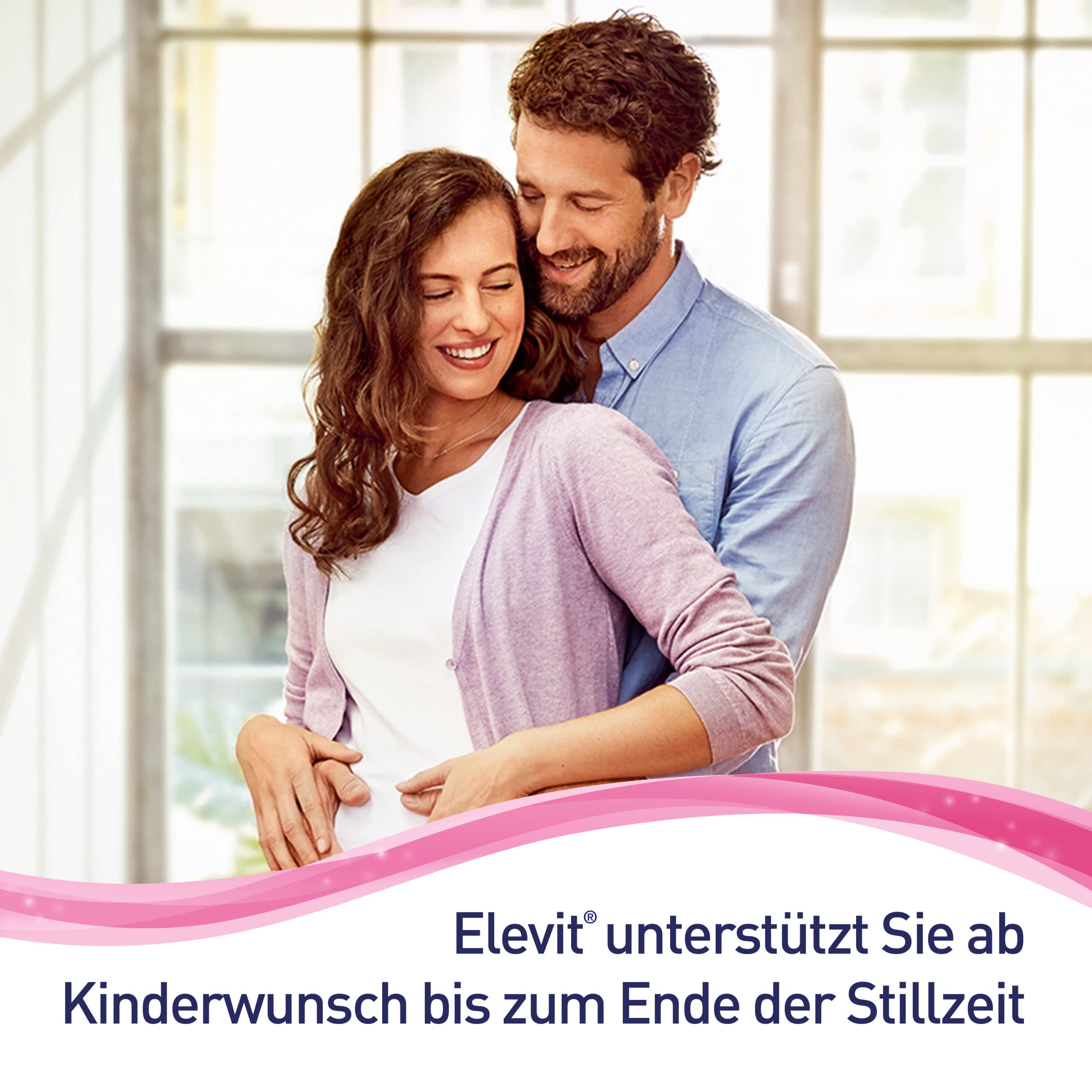 Elevit 1 | Kinderwunsch und Schwangerschaft | hochdosierte Folsäure & Metafolin | weltweite Nr. 1 der Schwangerschaftsvitamine | 60 Tabletten