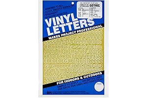 Graphic Products .5" Gold Small Letter Stickers (852 Count)