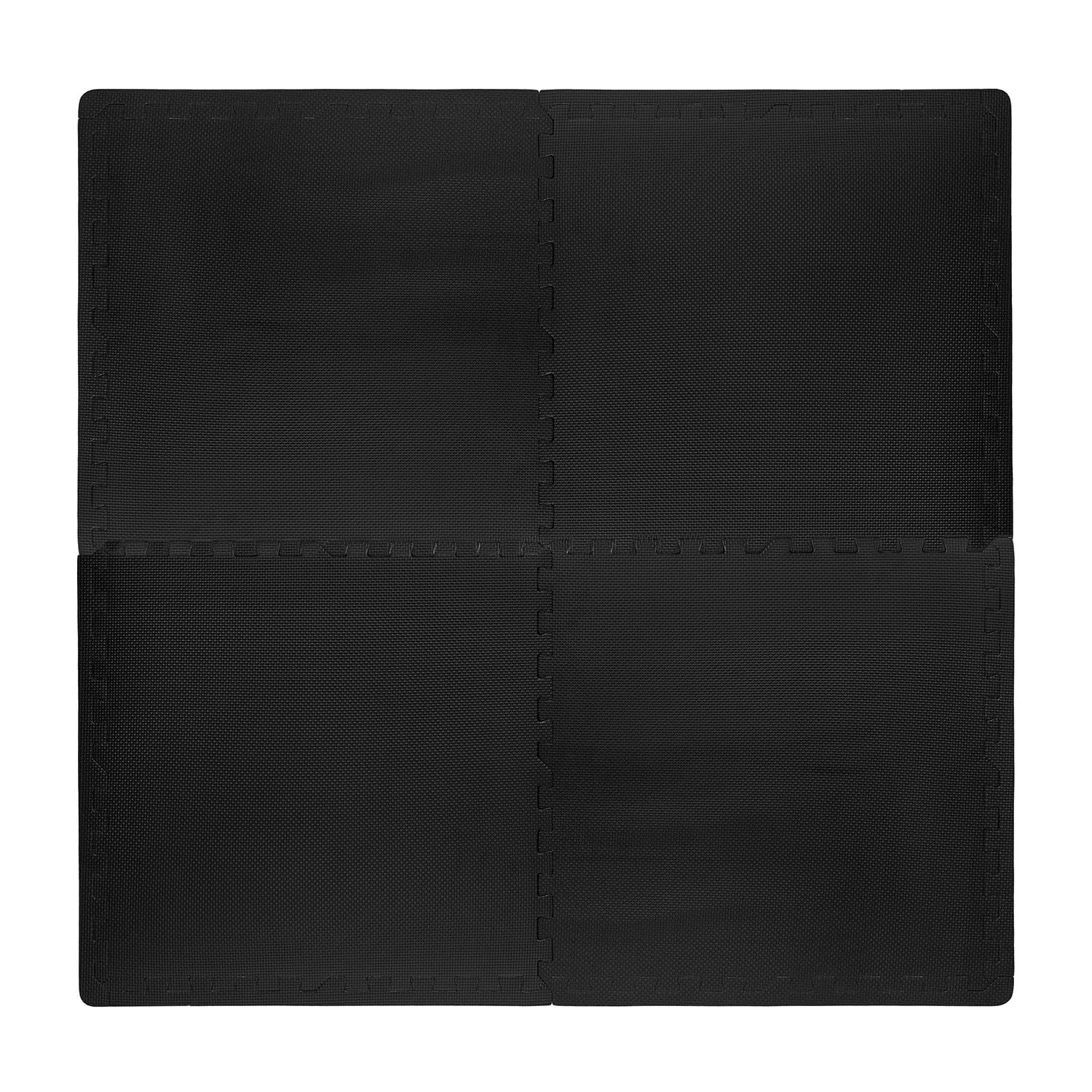 VirtuFit Tapis de protection de sol puzzle 12 pièces 240 x 180 cm Noir