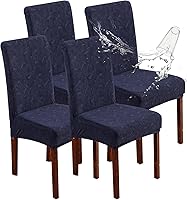 Vista 12 de Fundas Impermeables para Sillas de Comedor, Fundas para Sillas de Comedor Elásticas Parsons Fundas para Sillas, para Comedor Cocina Protector