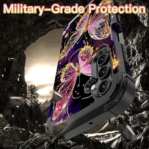 Miniatura 5 de LONTECT Funda para Galaxy A15 5G Grow in the Dark a prueba de golpes, 3 en 1, resistente, híbrida, resistente, de alto impacto, funda protectora