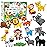 CiyvoLyeen Kids Sewing Kit Crafts - DIY Safari Jungle Animals Felt Plush Ornaments Sewing Set for Girls & Boys Ages 7-12, Beginner Craft Kit Set of 14