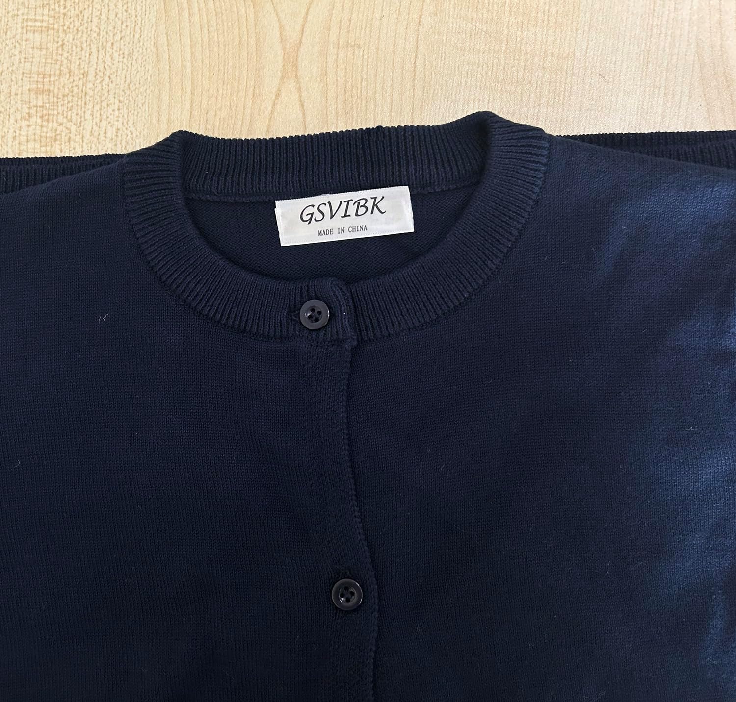 GSVIBK Baby Girls Boys Cotton Cardigan Long Sleeve Kid Button Sweater Girl Crew Neck Cardigans Uniform Sweater - Image 3