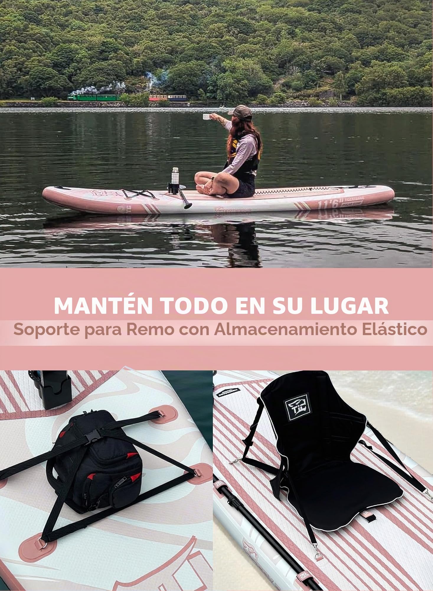TIGERXBANG Tabla Paddle Surf Hinchable con Accesorios Premium Tabla Sup Padel Surf Stand Up Padding Board para Adultos/Niños Sup