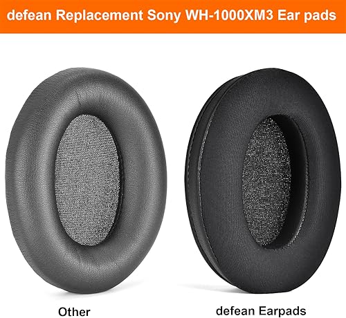Miniatura 3 de WH-1000XM3 - Almohadillas de repuesto de gel refrigerante compatibles con auriculares Sony WH-1000XM3 (WH1000XM3)