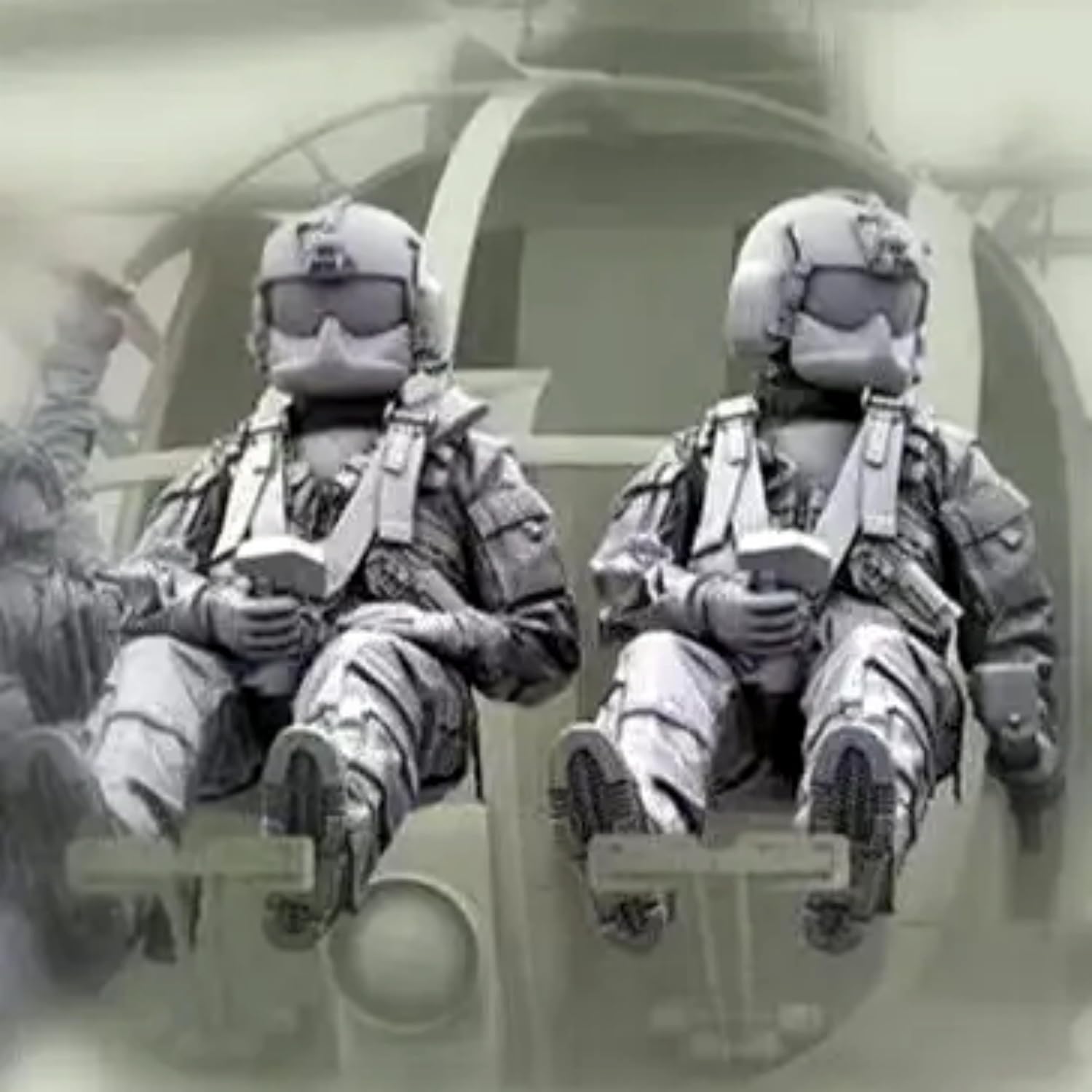 1/35 Helicopter Commando Pilot Soldier Resin Model Kit Unpainted and unassembled Figure Resin Model kit (2 Figures) // X1c1R