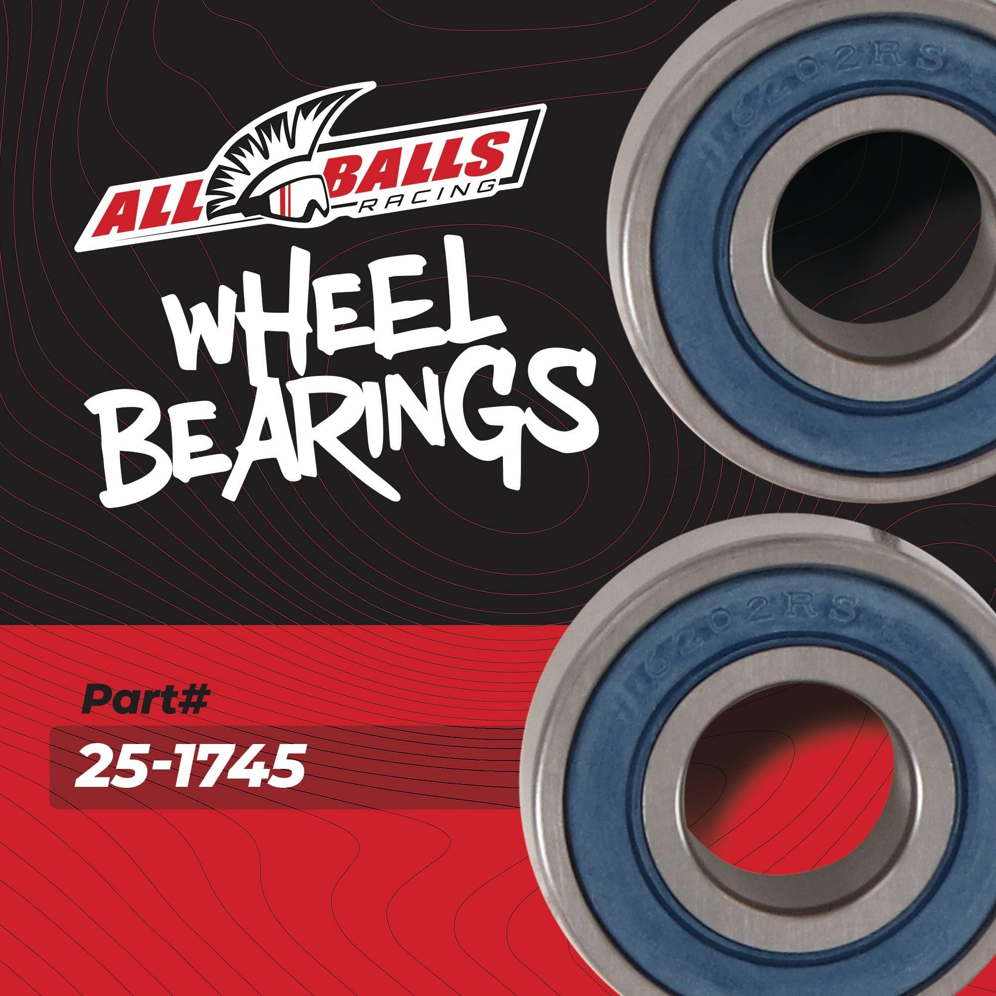 Amazon.com: New All Balls Racing Front Wheel Bearing Kit 25-1745