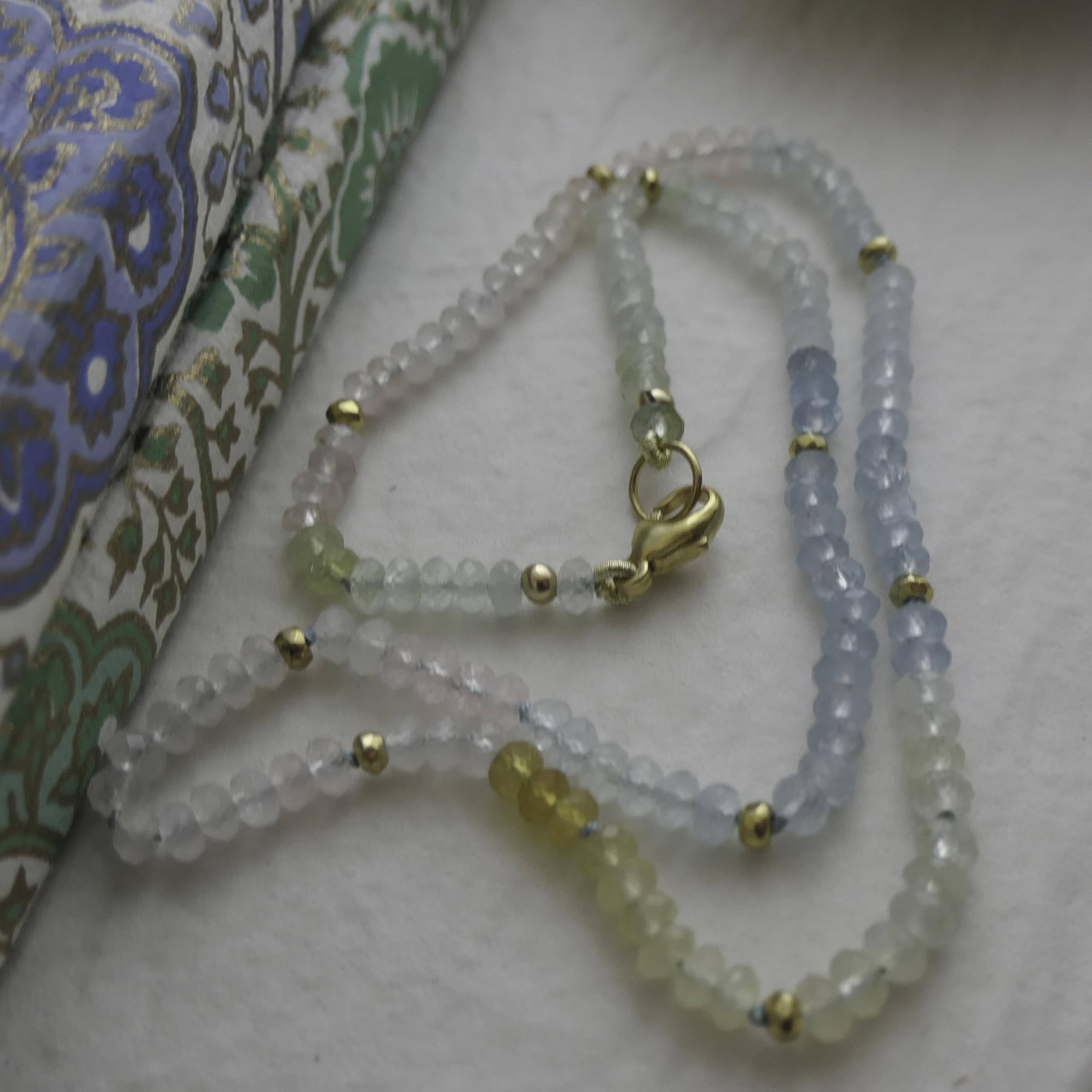 Sophia Rose Collana Berillo Multicolore Donna Pietre Naturali