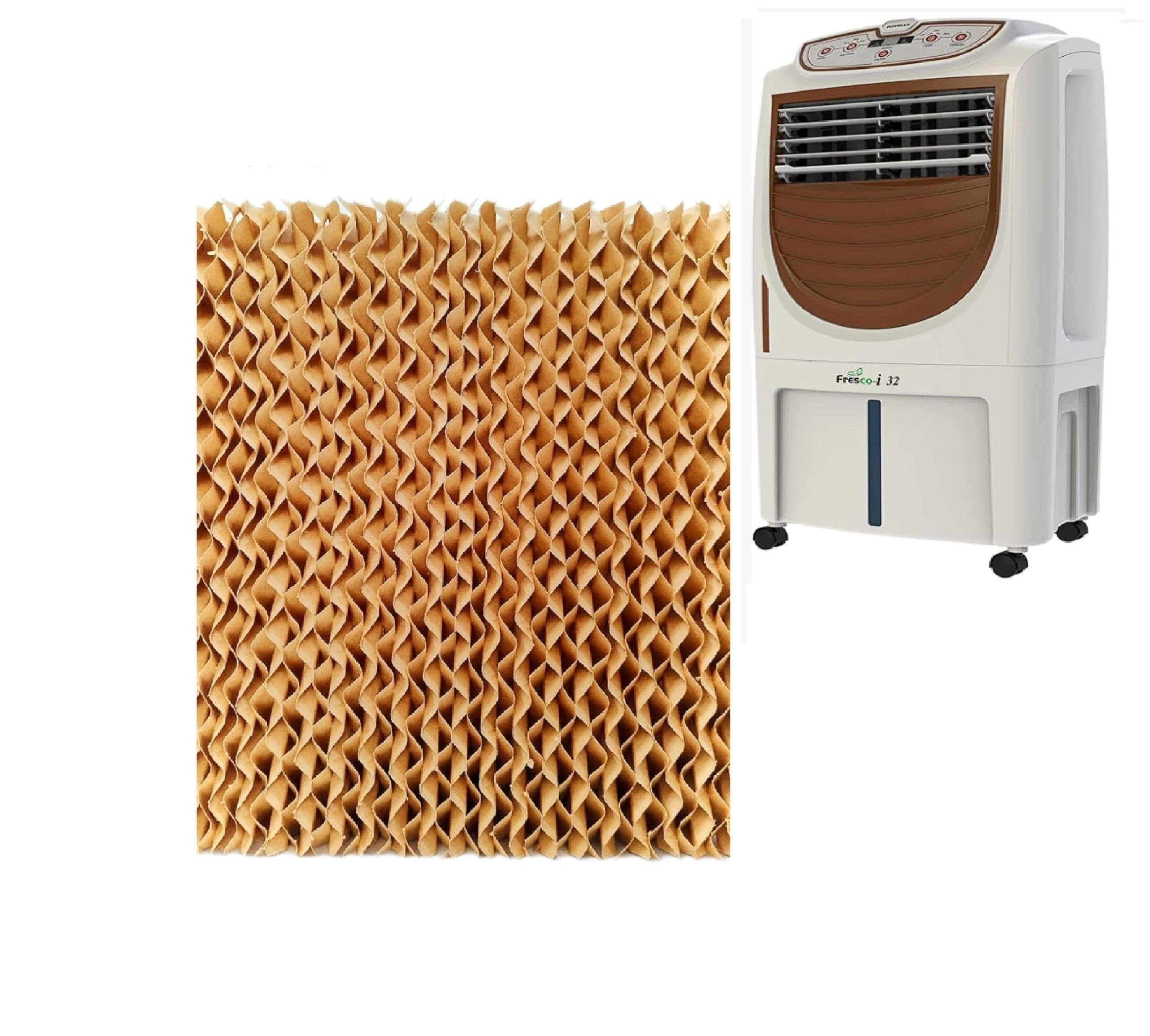 PrimeWave Honeycomb Replacement Pad for Havells Fresco 32L-Backpad Only (Brown)-picture-11