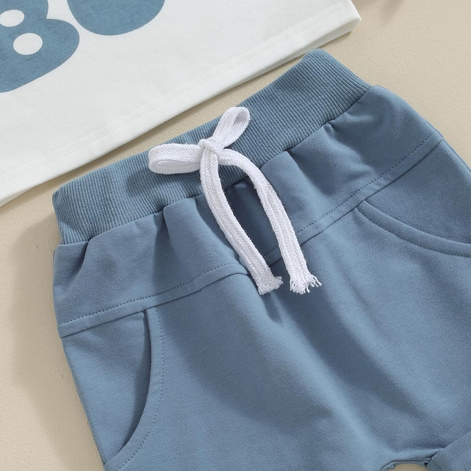 Kayotuas Toddler Baby Boy First Birthday Outfit Letter Print Short Sleeve T Shirt Top and Solid Shorts 2 Piece Summer Clothes - Image 7