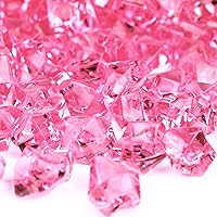 Vista 5 de CYS EXCEL Relleno de jarrón de hielo triturado azul acrílico (aproximadamente 180-190 unidades, 3 tazas) Múltiples opciones de color vidrio