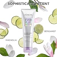 Vista 5 de L'Oreal Paris EverPure Silver Care Acondicionador Libre de Sulfatos, Cuidado Capilar Iluminador y Nutritivo para Cabello Gris y Plateado, Fórmula