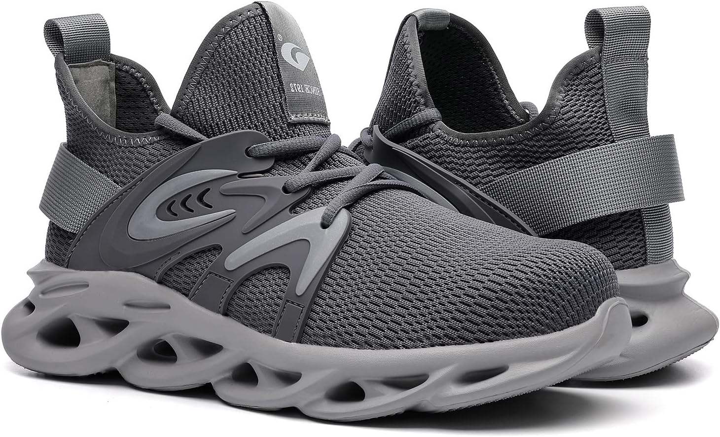 DRKA Men's Indestructible, Steel Toe Kevlar Safety Sneakers - Breathable, Lightweight Work Shoes with Arch Support - Image 5