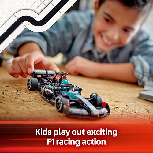 LEGO Speed Champions Mercedes-AMG F1 W15 Race Car Toy with a Collectible Formula 1 Driver Minifigure - Model Kits for 10+ Year Old Boys & Girls or Adult Motorsport Fans 77244 - 3