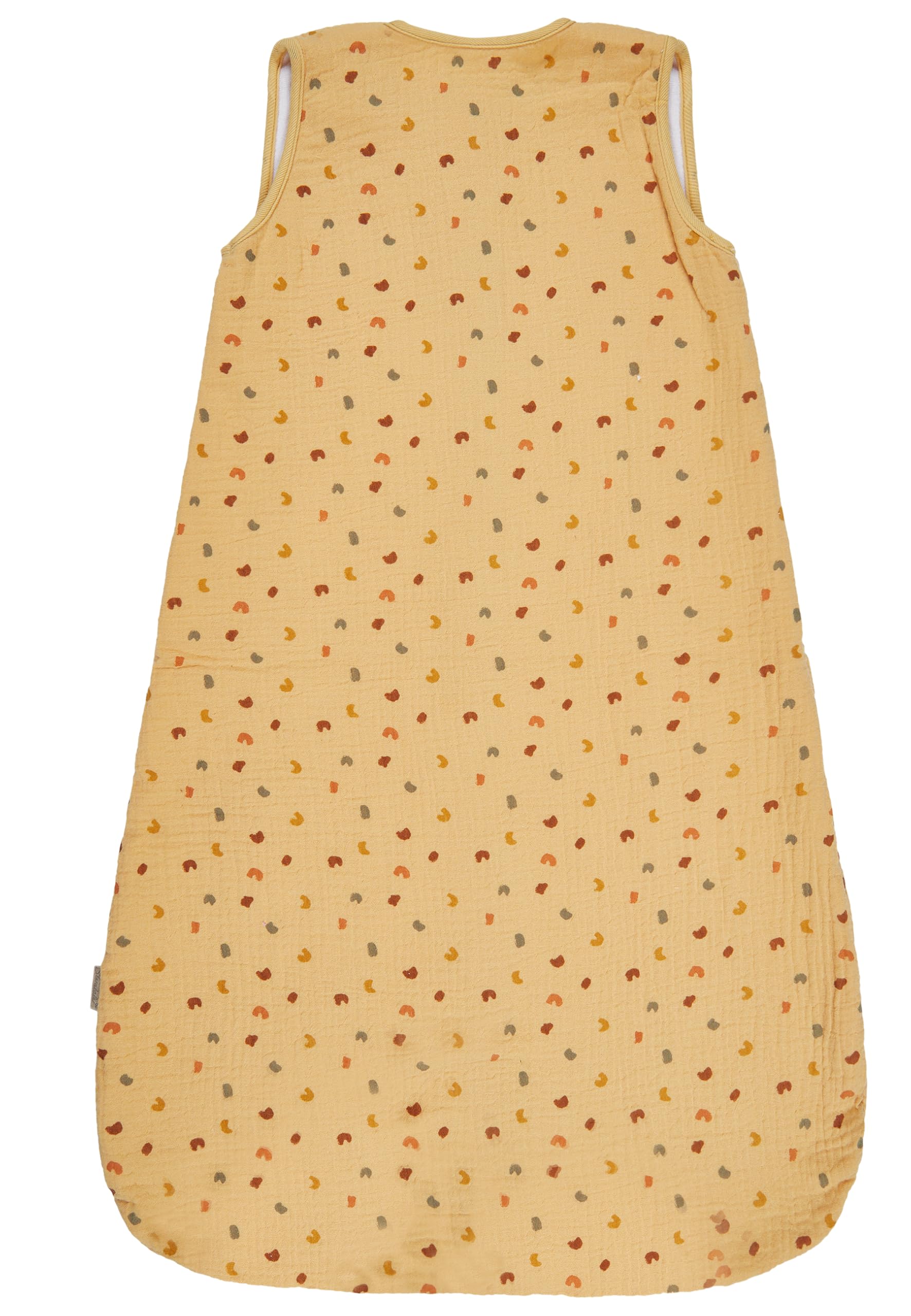 Sterntaler Schlafsack 110cm Giraffe & Löwe – Leichter Musselin mit Feinfrottee-Futter – Zwei-Wege-Reißverschluss & Kabelöffnung in der Seitennaht- 1,00 TOG – Baby und Kleinkind Schlafsack, Ocker