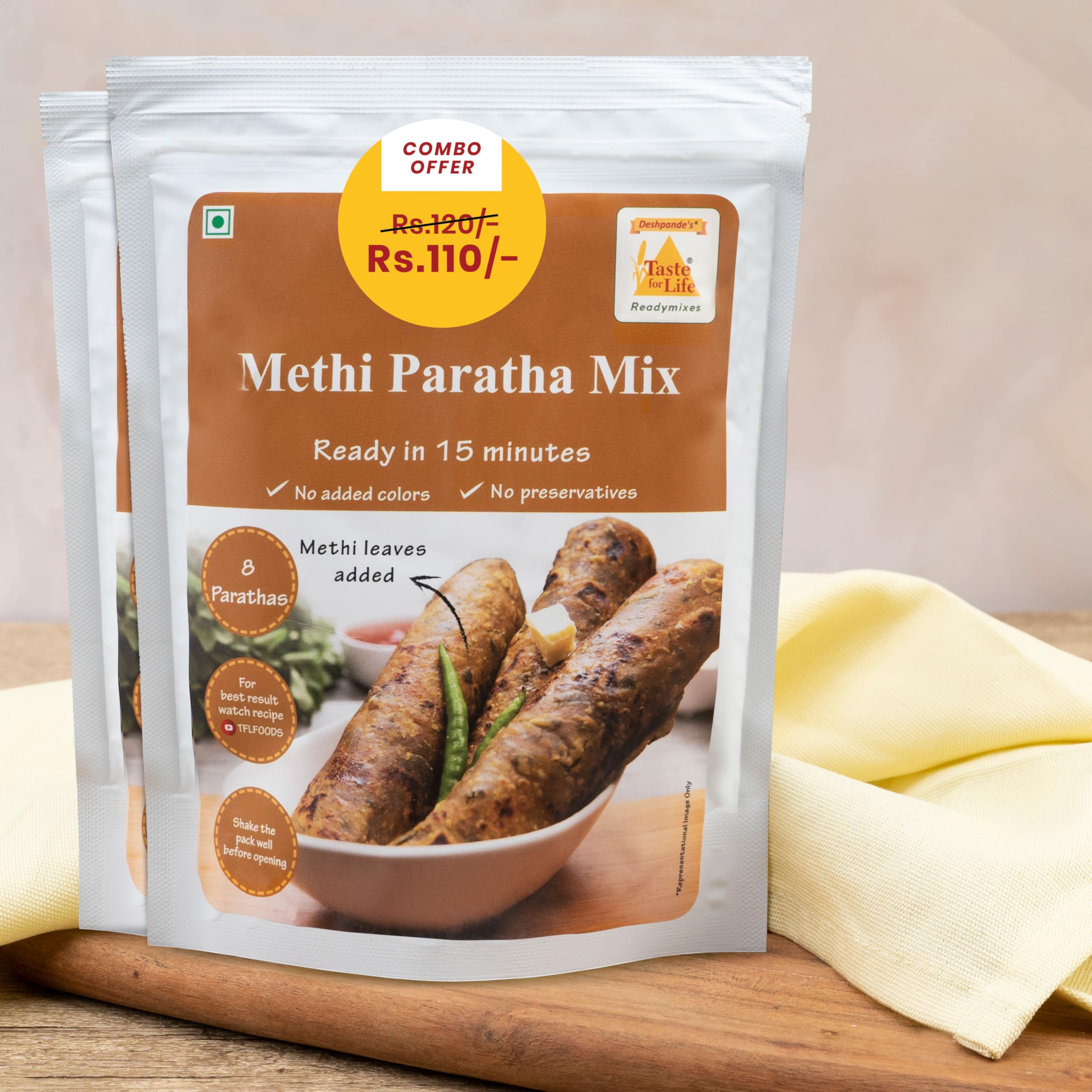 Methi Paratha Mix Combo with No Added Colors & Preservatives