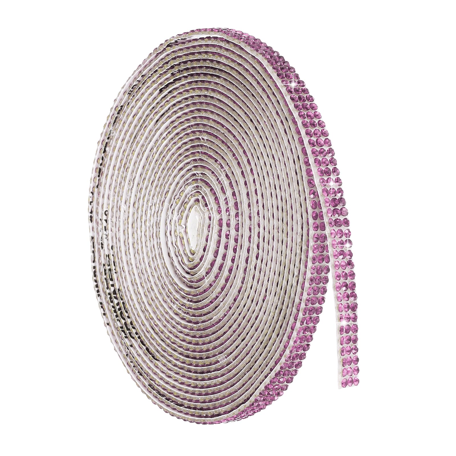 Ruban de strass autocollant 4m violet pour loisirs créatifs et déco de voiture