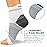 Plantar Fasciitis Sock (6 Pairs) for Men and Women, Compression Foot Sleeves with Arch and Ankle Support (White, Large)